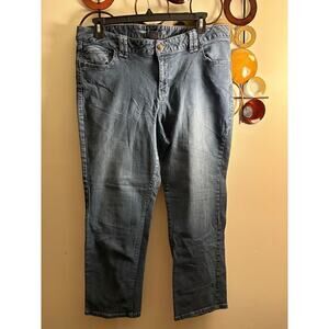 Lane Bryant 20WP straight leg blue jeans